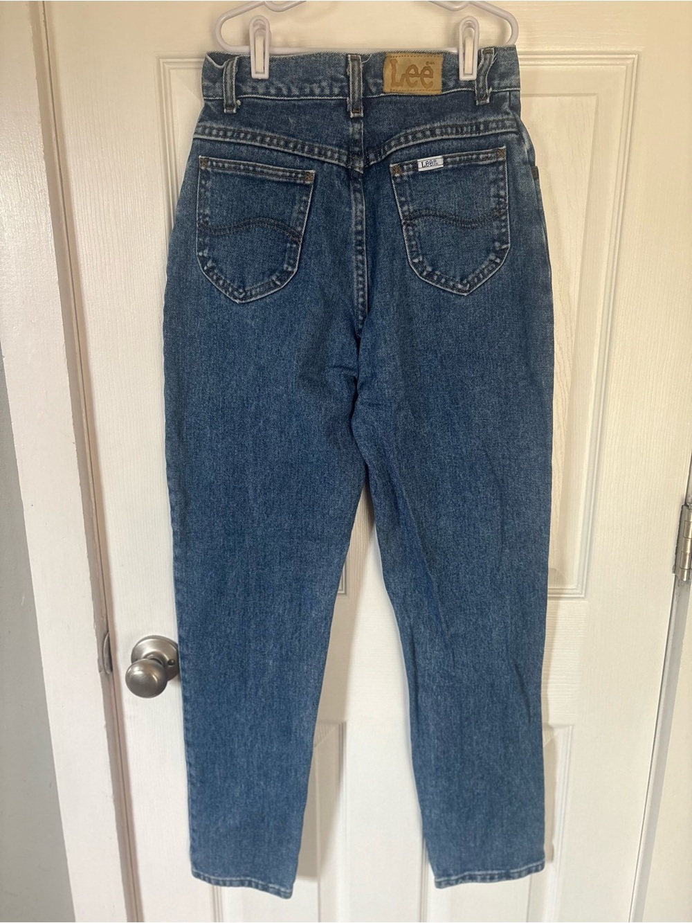 Vintage Kids 16 Slim LEE High-Rise Style Tapered Blue Jeans